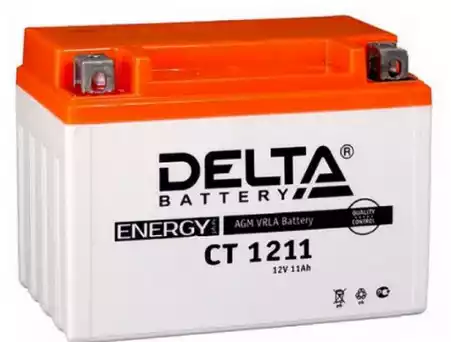 DELTA СТ-1211 12V11 А/ч п.п. [д151ш86в112/210А] (YTZ12S)