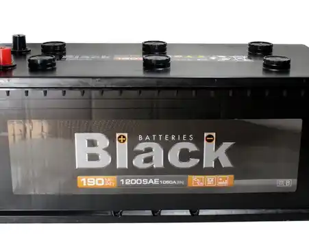 BLACK 6СТ-190 А/ч п.п. рос [д513ш222в218/1200А]